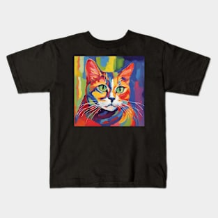 fauvism cat art les fauves pt3 Kids T-Shirt